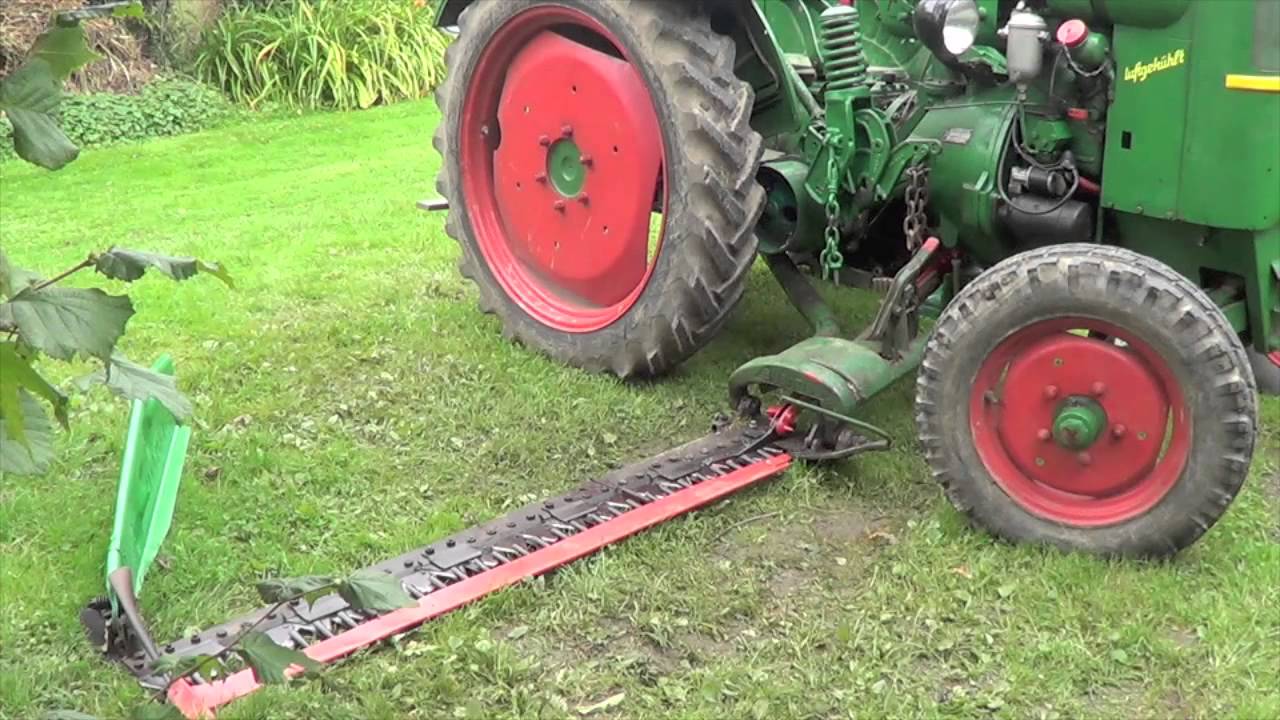 Busatis Mähbalken mit manuellem Hebewerk