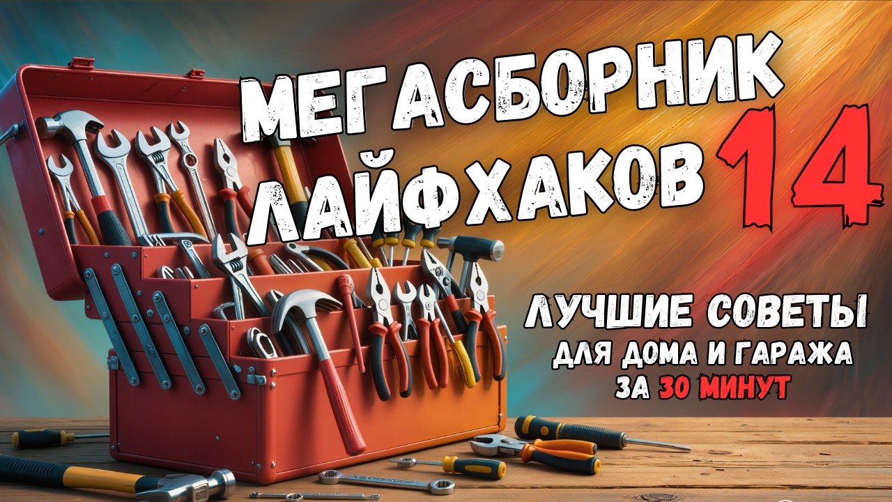 МЕГАСБОРНИК №14: 30 МИНУТ ПОЛЕЗНЫХ ИДЕЙ. Больше интересного в телеграм #lifehacks #diy #tools #tips