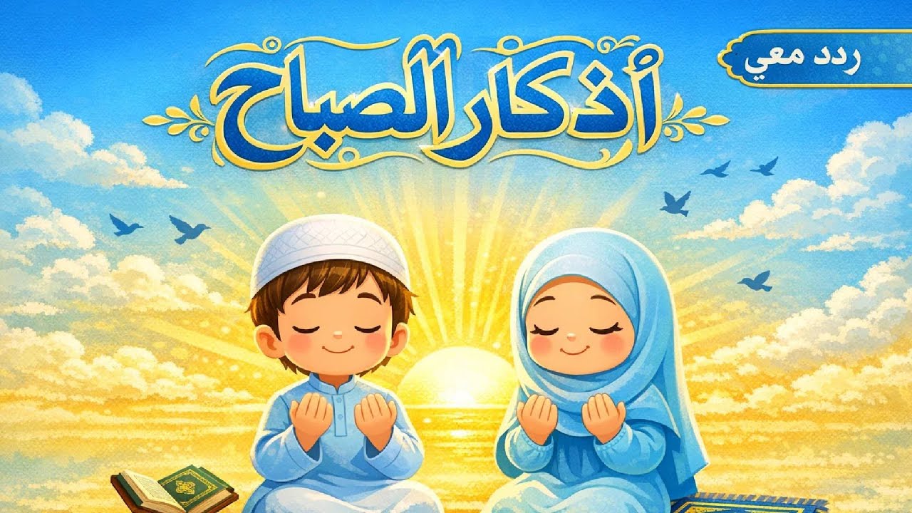 أسهل طريقة لحفظ أذكار الصباح.. فيديو تفاعلي لكل طفل مسلم 🕌