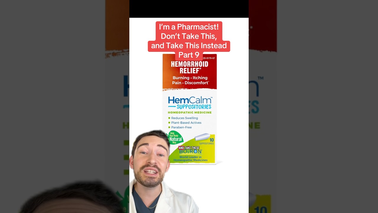 HemCalm for hemorrhoids? Pharmacist explains what you should use instead 🚫 #hemorrhoids #pharmacy