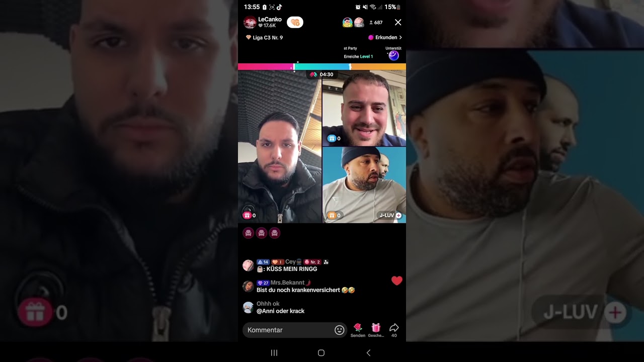 J-LUV‼️platzt komplett auf LeCanko❌️ mit Nabil Saado❌️ im live (küss mein s... Ring)‼️