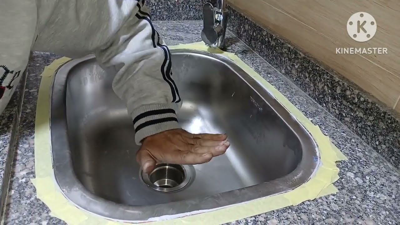 تركيب حلة حوض المطبخ بأفضل طريقة وأفضل سيلكون How to install a kitchen sink pot using the best silic