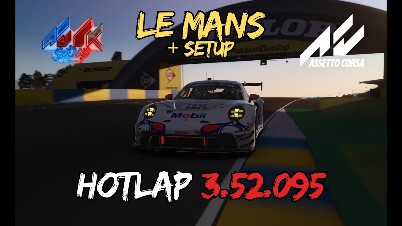Hotlap AC - RSS GT-M Porsche 911 GT3 with BOP on Le Mans Fenryr 3.52.095 + Setup