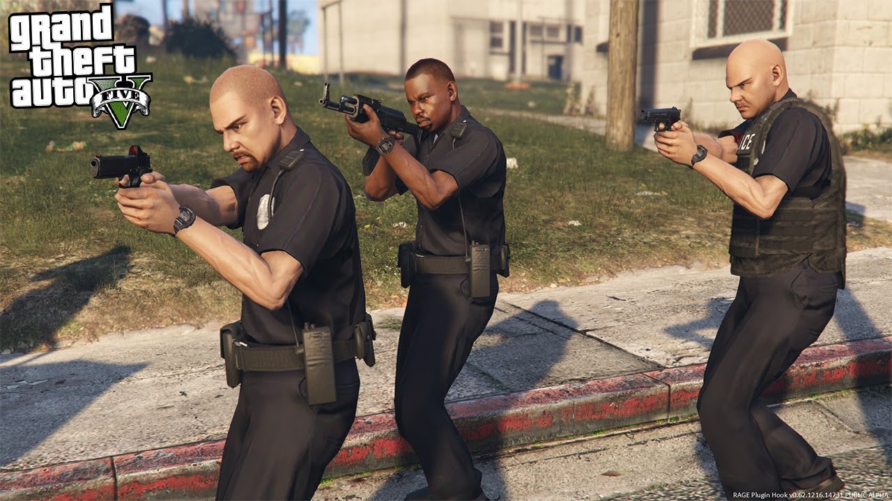 GTA 5 MODS LSPDFR 3 - COP GANG!!! (GTA 5 REAL LIFE PC MOD)
