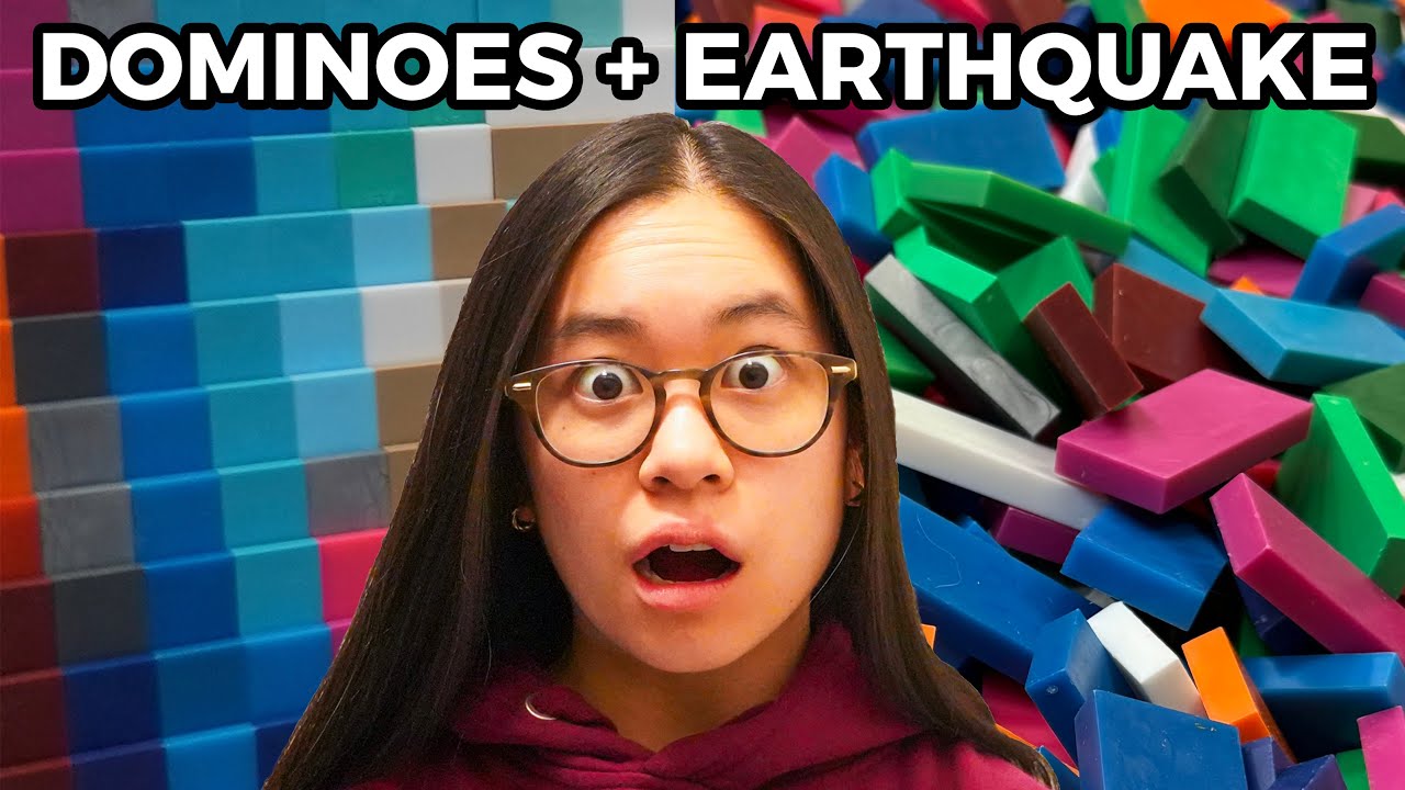 An EARTHQUAKE hit while building 10,000 dominoes&hellip; 😅😱 #AskHevesh5