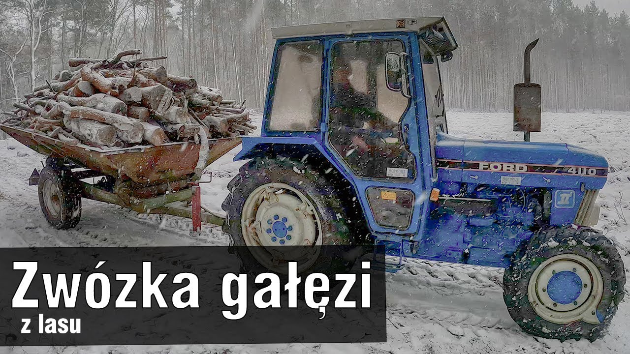 Zwózka gałęzi z lasu