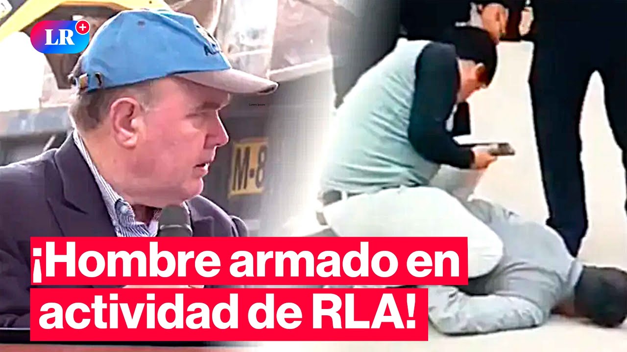 🚨Cancelan actividad de López Aliaga y detienen a hombre con presunta arma |#HRL