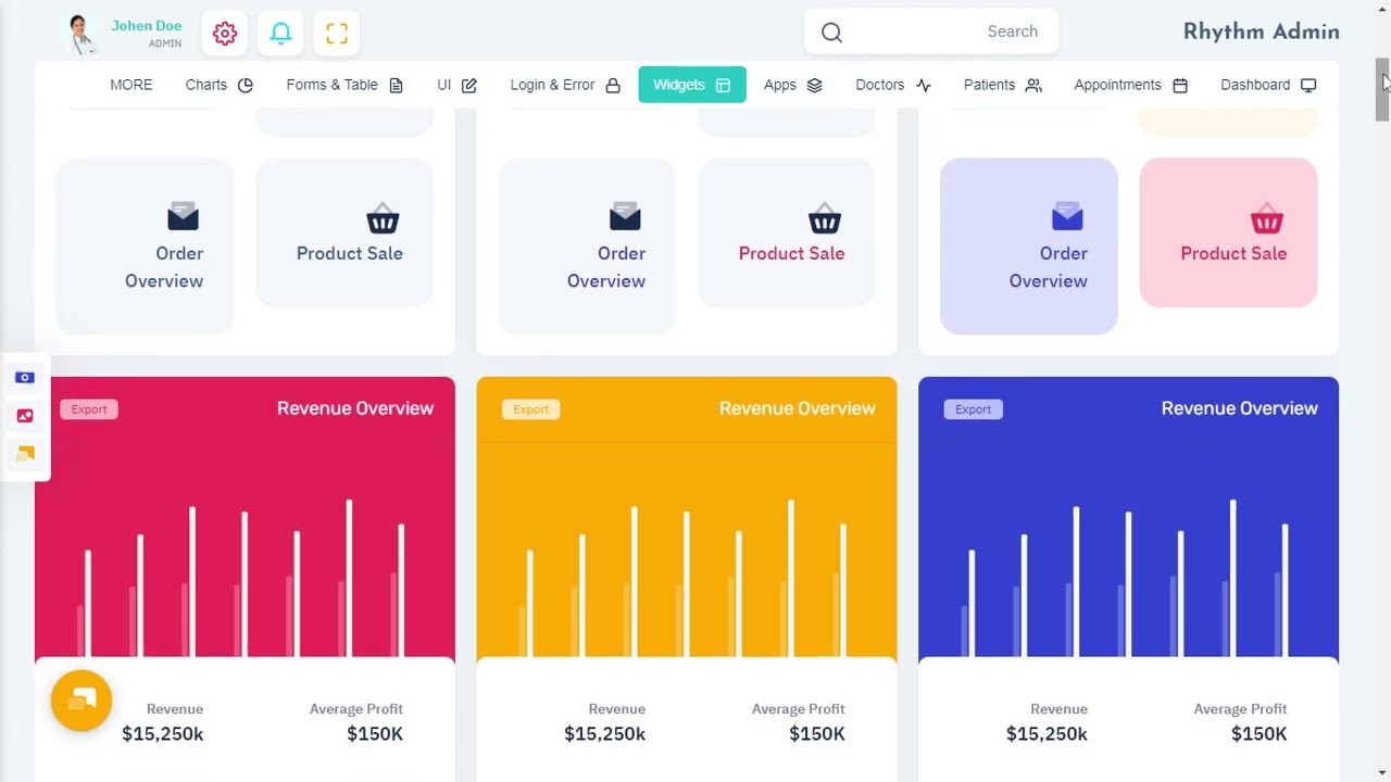Medical Dashboard Bootstrap 5 Admin Panel Template with RTL Light Theme