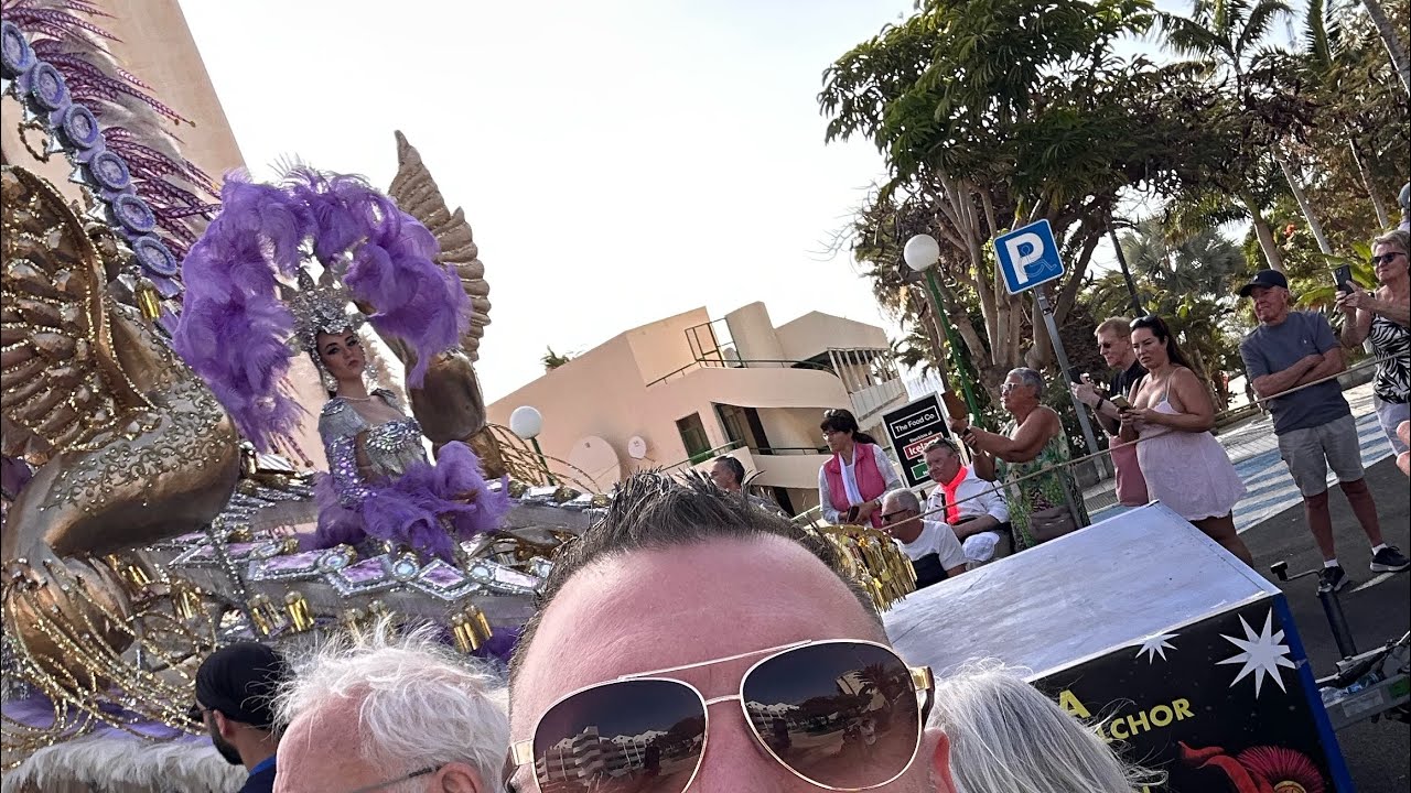 Chris Godfrey is live los cristianos carnival