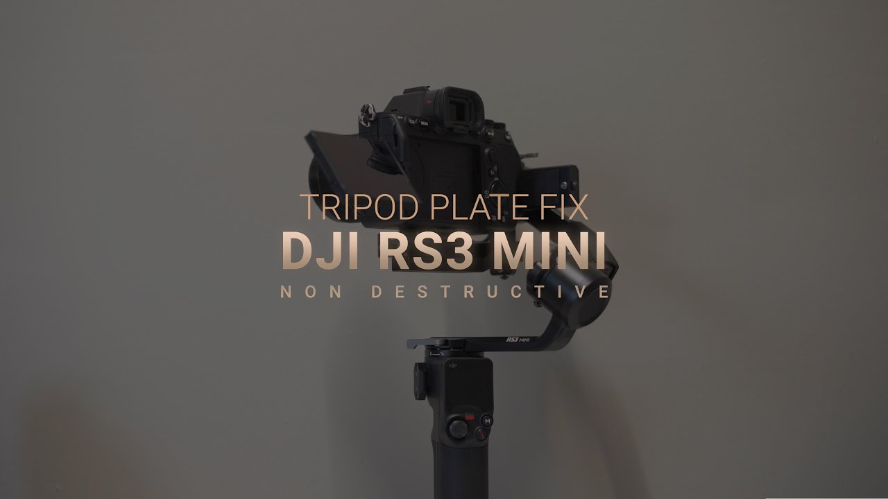 DJI RS3 Mini Arca Swiss Plate Fix (No drilling, no modifications, and safe!)