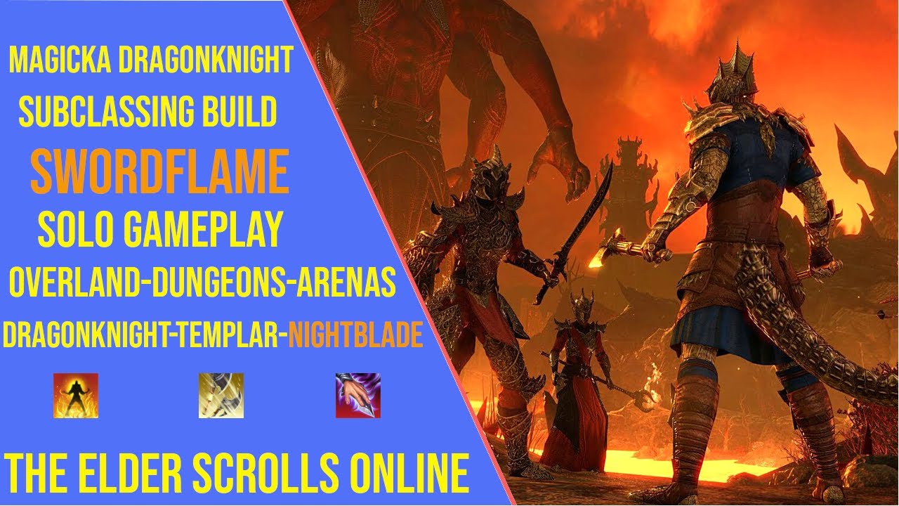 Ultimate Magicka Dragonknight Solo Build for ESO Update 46 - Subclassing Build