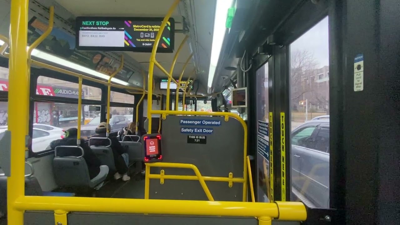 Onboard Bx17 bus New flyer Xn40 #721 from E Fordham rd/Crotona Av to Fordham Plaza.