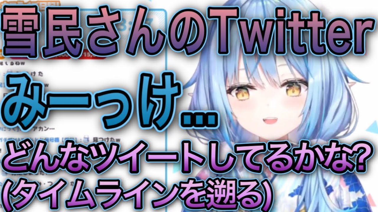 「みてるよ。」Twitterを監視され怖がる雪民【雪花ラミィ/切り抜き】