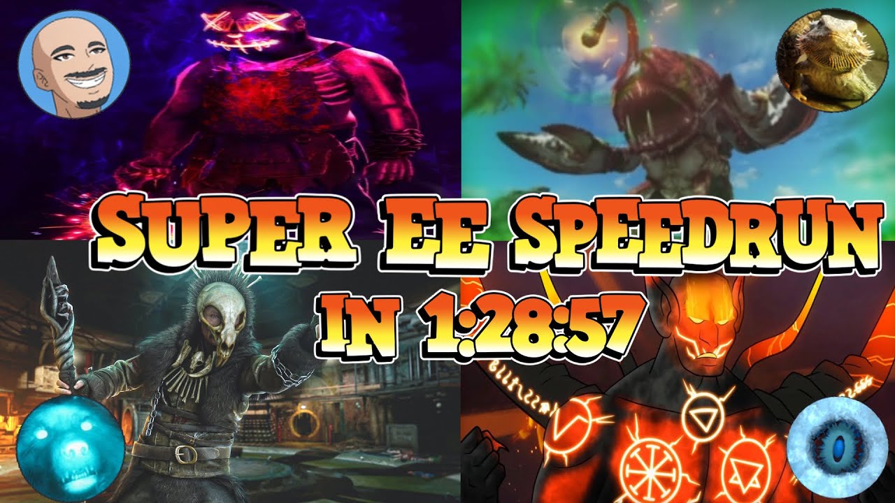 IW Zombies Super Easter Egg Speedrun 4 Player in 1:28:57