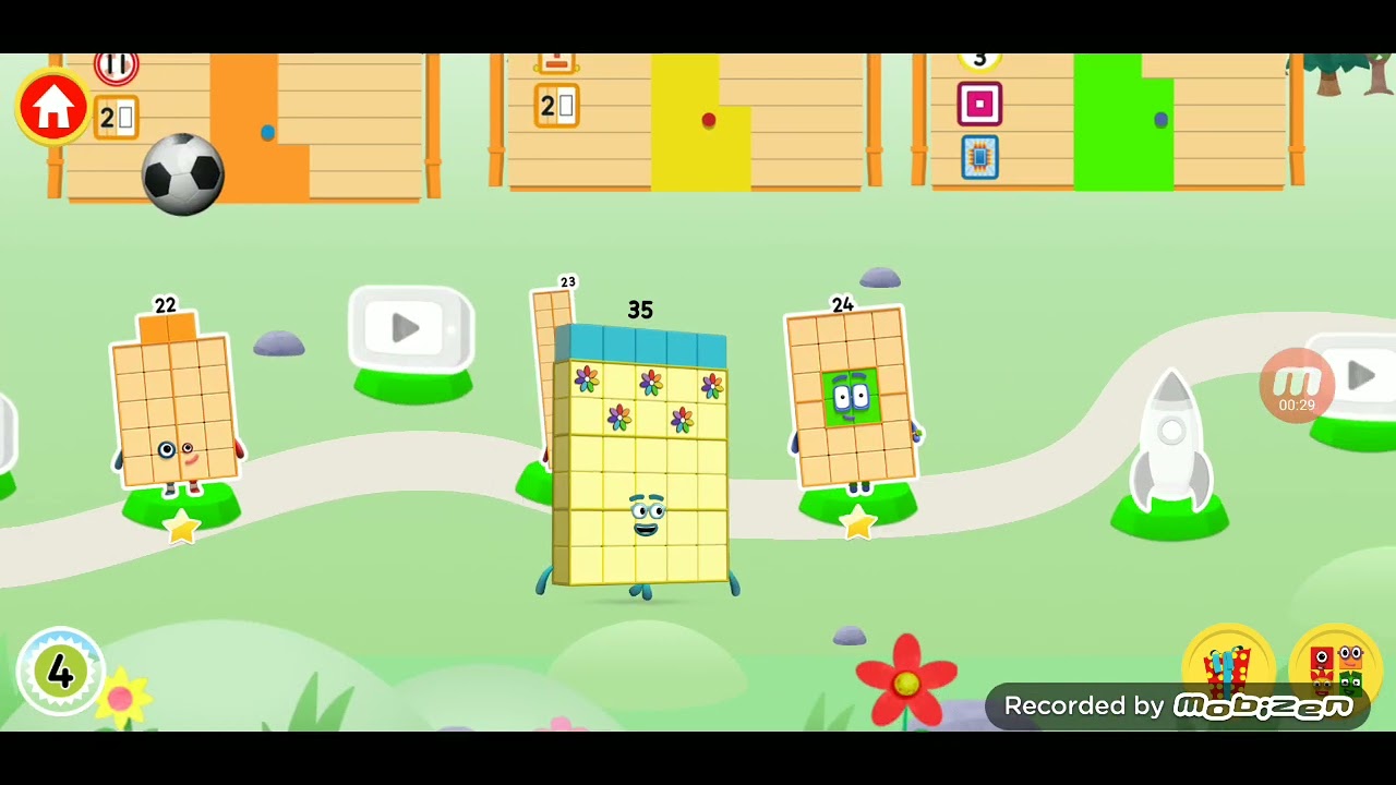 Numberblocks World Bloopers Shortie #1: Thirty-Five's Rainbow Flowers Sunshine Band Gone Wrong