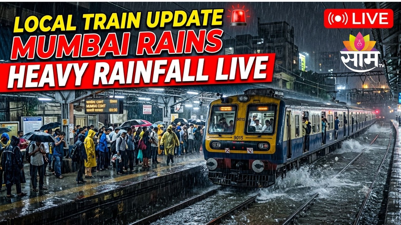 Mumbai Rains Today | Local Train Update | Heavy Rainfall LIVE | Train Delay | IMD Weather Alert