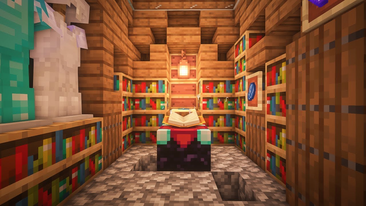 Minecraft: How to Build an Enchanting Room (Level 30)