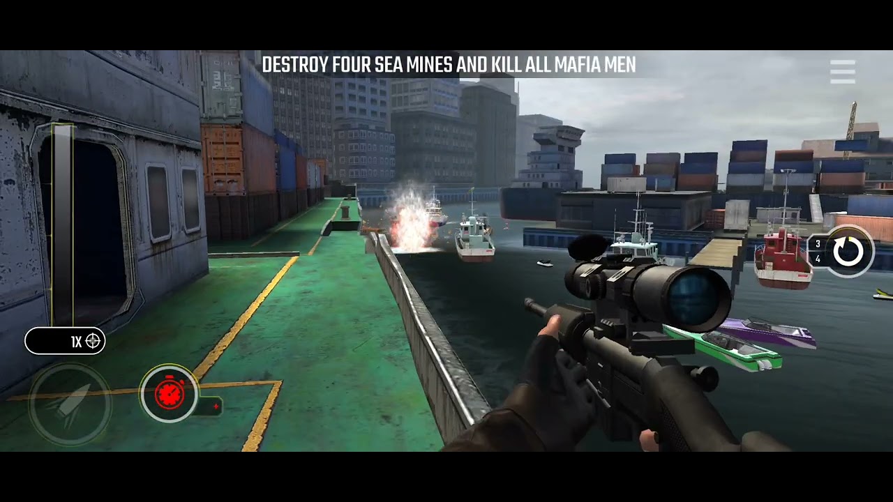 Pure Sniper Z30 Mission 25 Sinking Feeling Destroy Four Sea Mines And Kill All Mafia Men