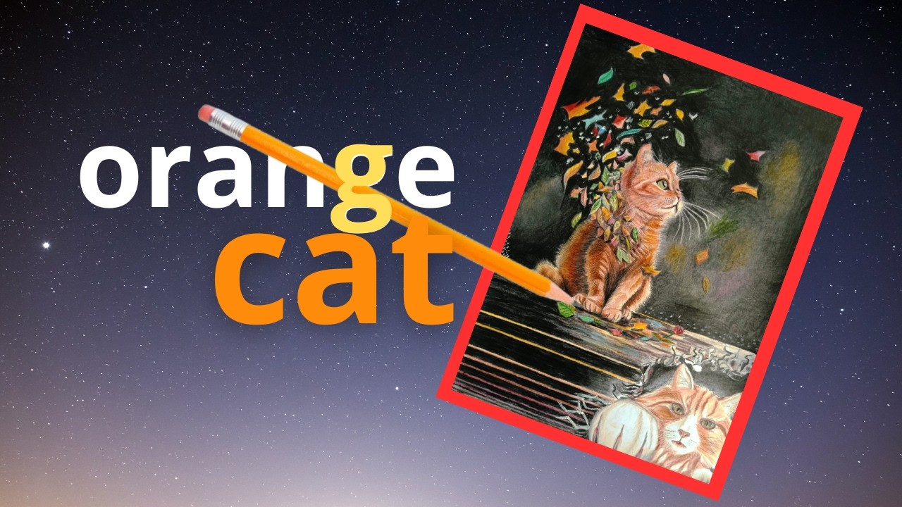 ORANGE CAT - realistic drawing #gingercat #realismart #drawing