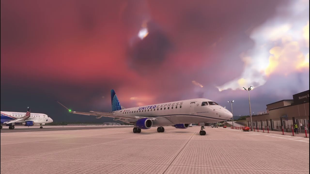 MSFS2024 Full Flights, FSS E175 MRY-SFO-SMF, No Autopilot on Both Legs, Strong Xwind Takeoff/Landing