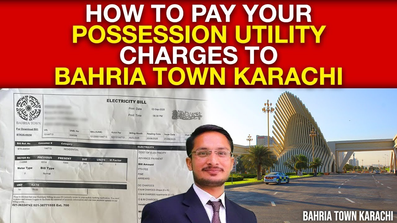 How to Pay Your Possession Utility Charges in Bahria Town Karachi  | Step-by-Step Guide #bahriatown