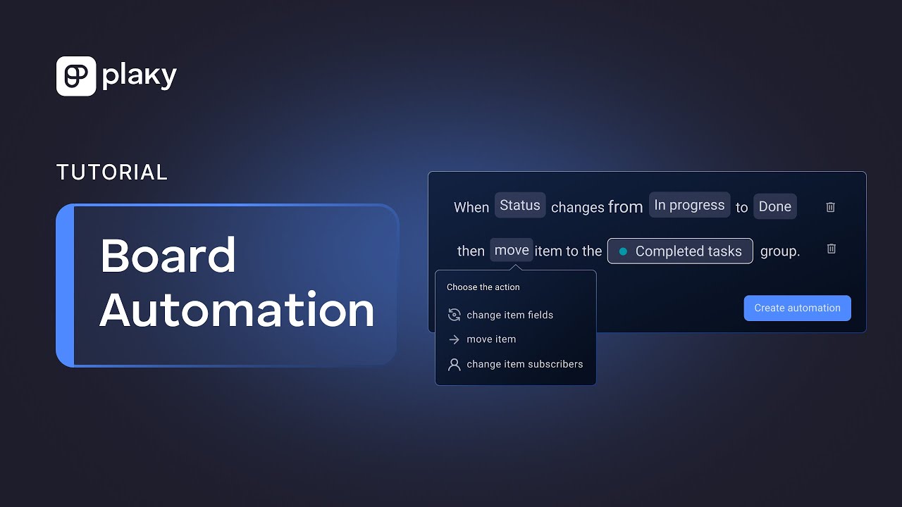 Plaky Tutorial: Board Automations