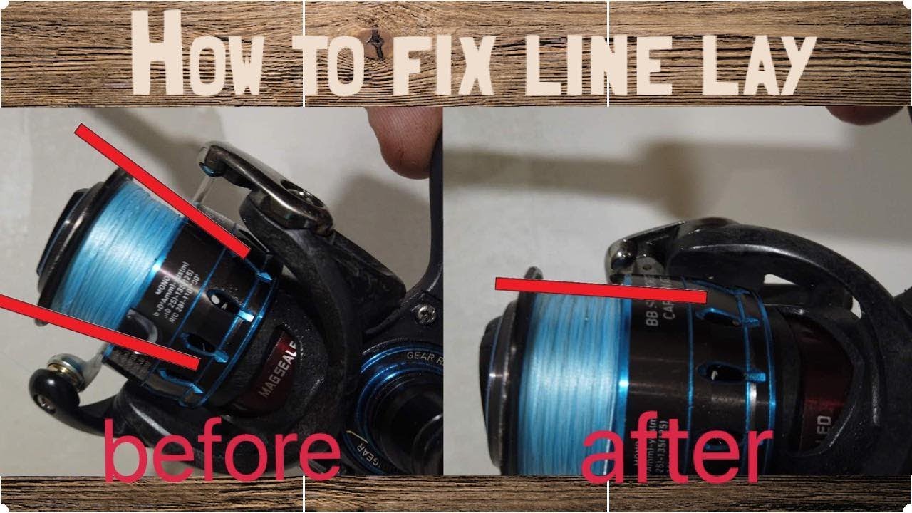 How to fix uneven line lay on spinning reels, quick and easy