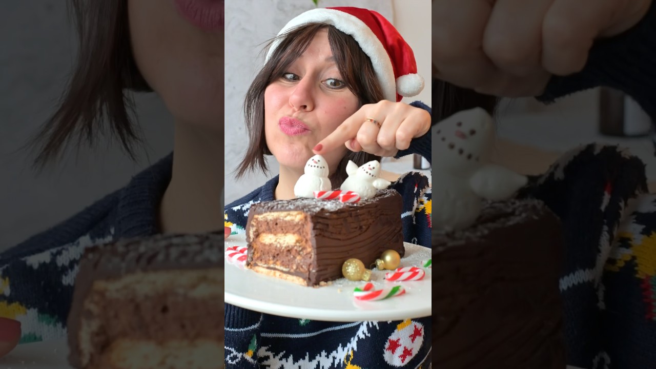 🎄B&Ucirc;CHE 3 INGR&Eacute;DIENTS, SANS MOULE, SANS CUISSON (tr&egrave;s facile)