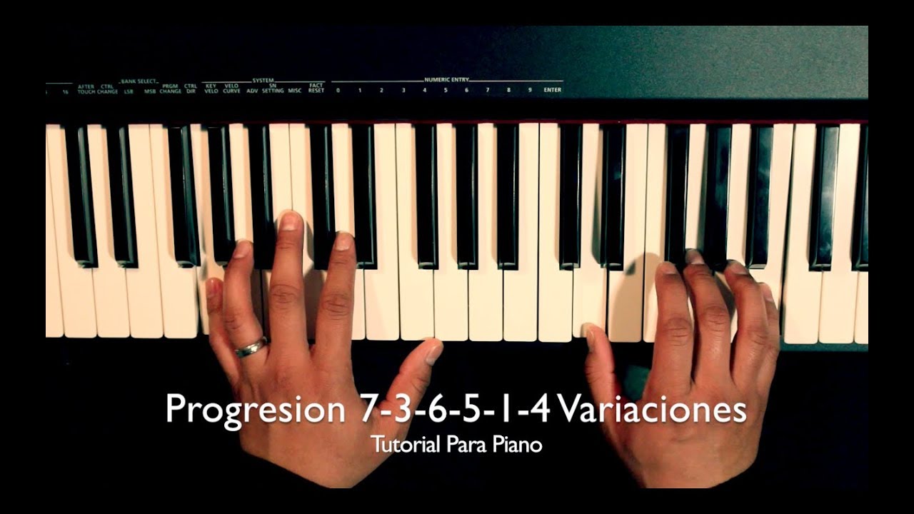 Progresion 7-3-6-5-1-4 Variaciones (Tutorial Para Piano)
