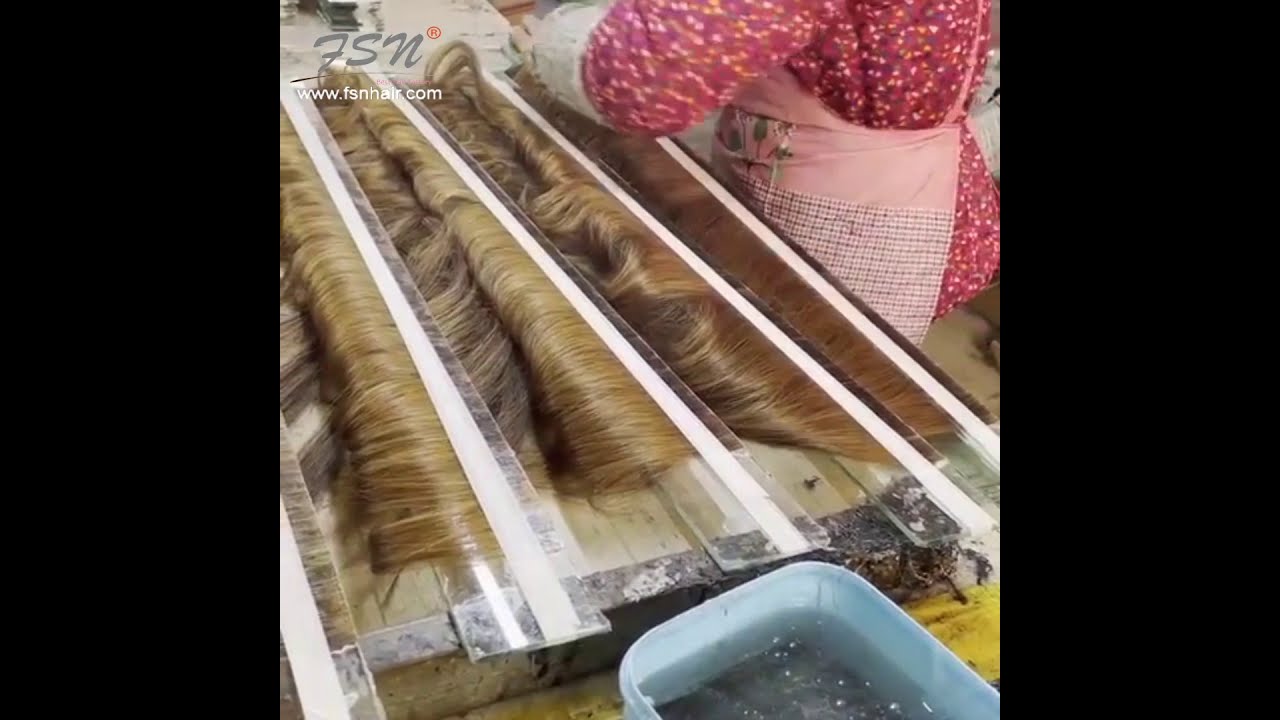 How does hair factory made the tape in hair extensions?  How to made tape hair extensions in factory