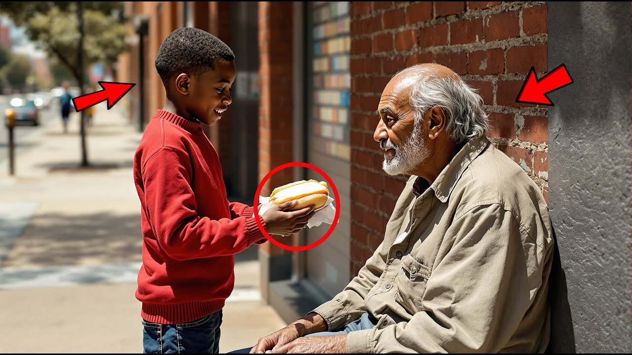Boy Gives His Lunch to a Millionaire Disguised as a Homeless Man; Next Day, He Gets a Visit…