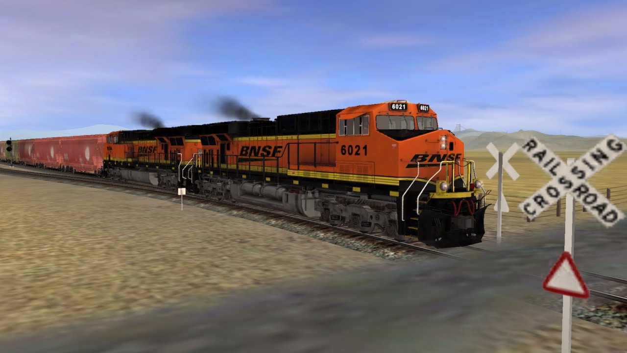 Railfanning in TS2 at blue sky. 6 trains. And 2 heritage units.