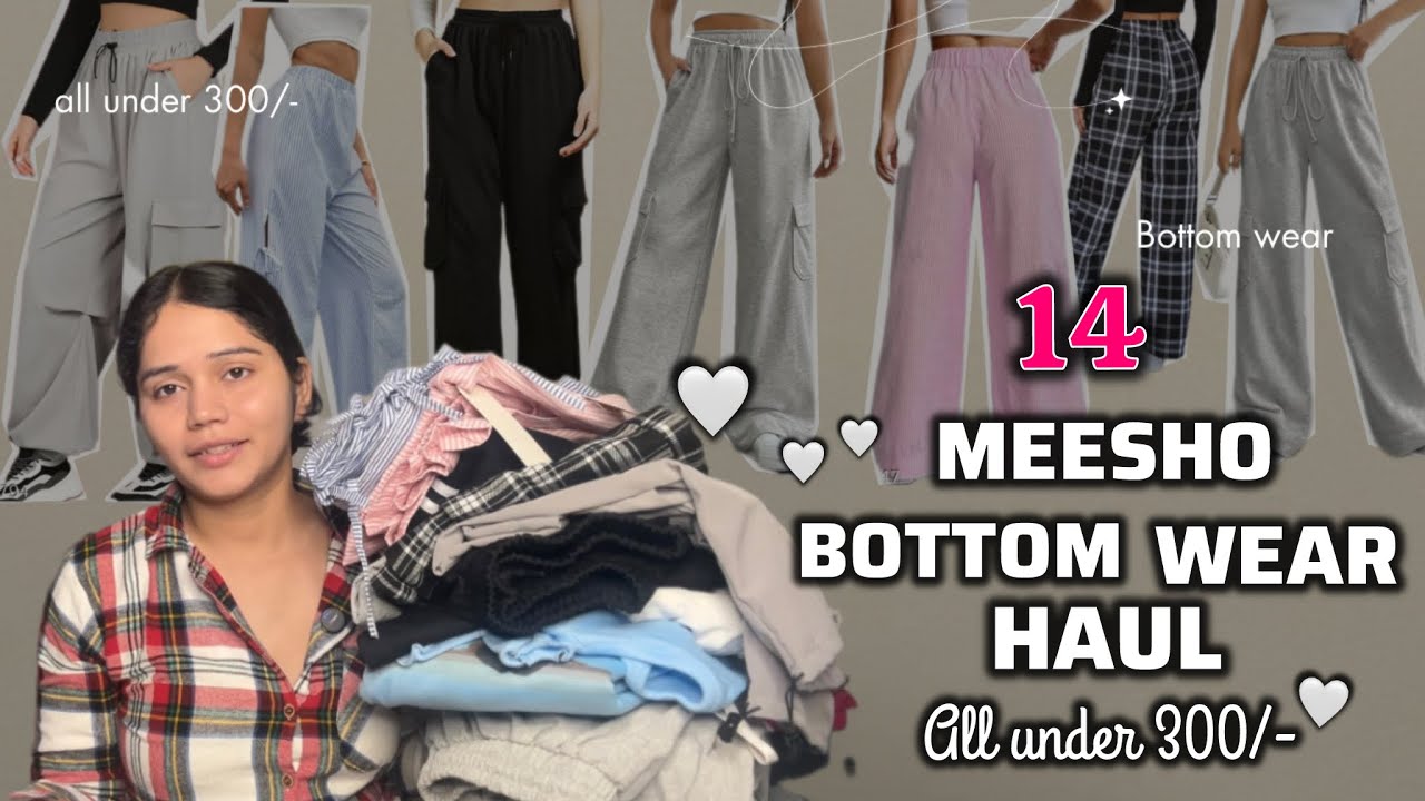 *HUGE* MEESHO HAUL!😍 Meesho bottom wear haul!💗 Try-on Haul || *Honest review* ||