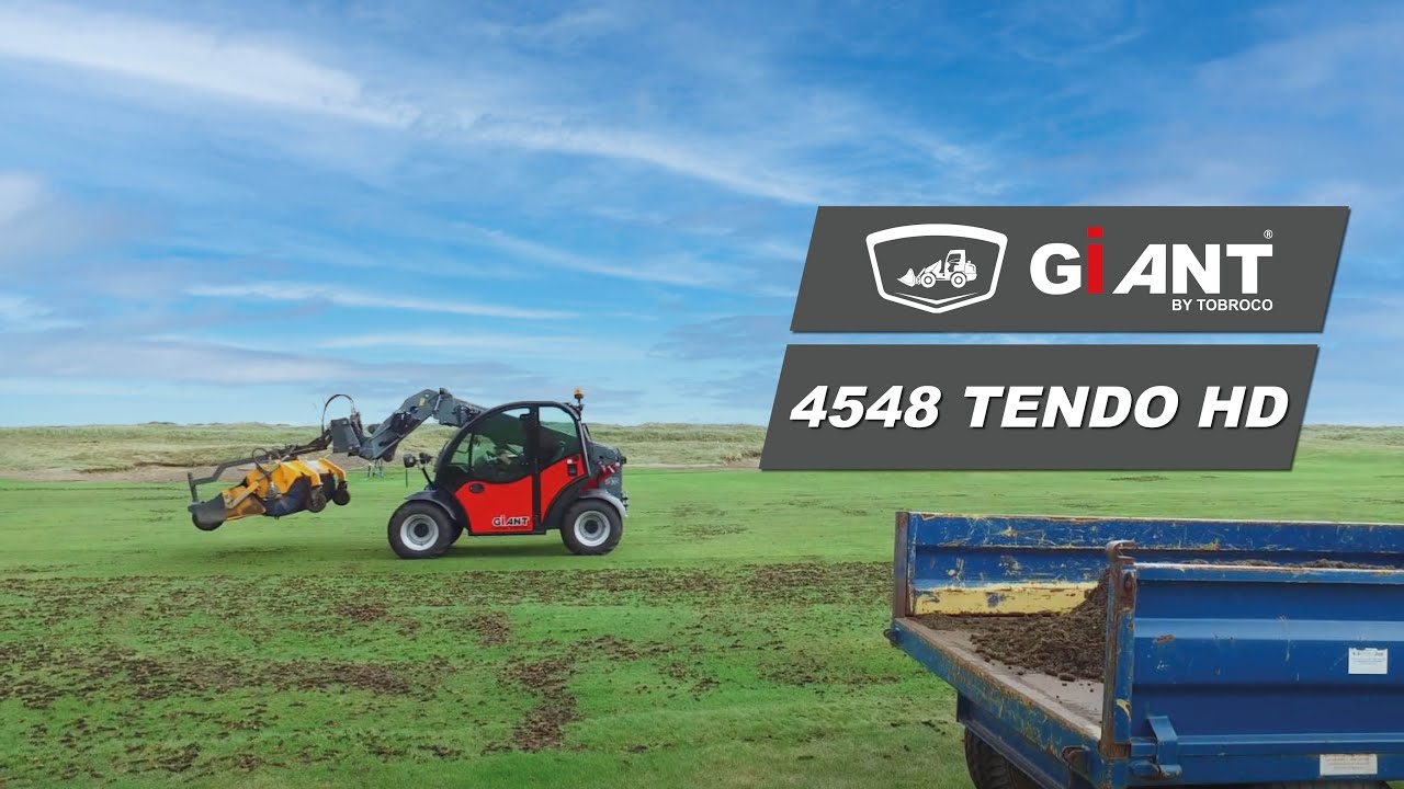 GIANT TELEHANDLER AT WORK ON A GOLF COURSE IN THE UK!