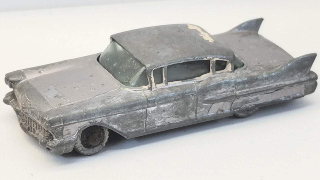 Реставрация спичечной коробки Cadillac Sixty Special No 27 C. Литье под давлением машинка,