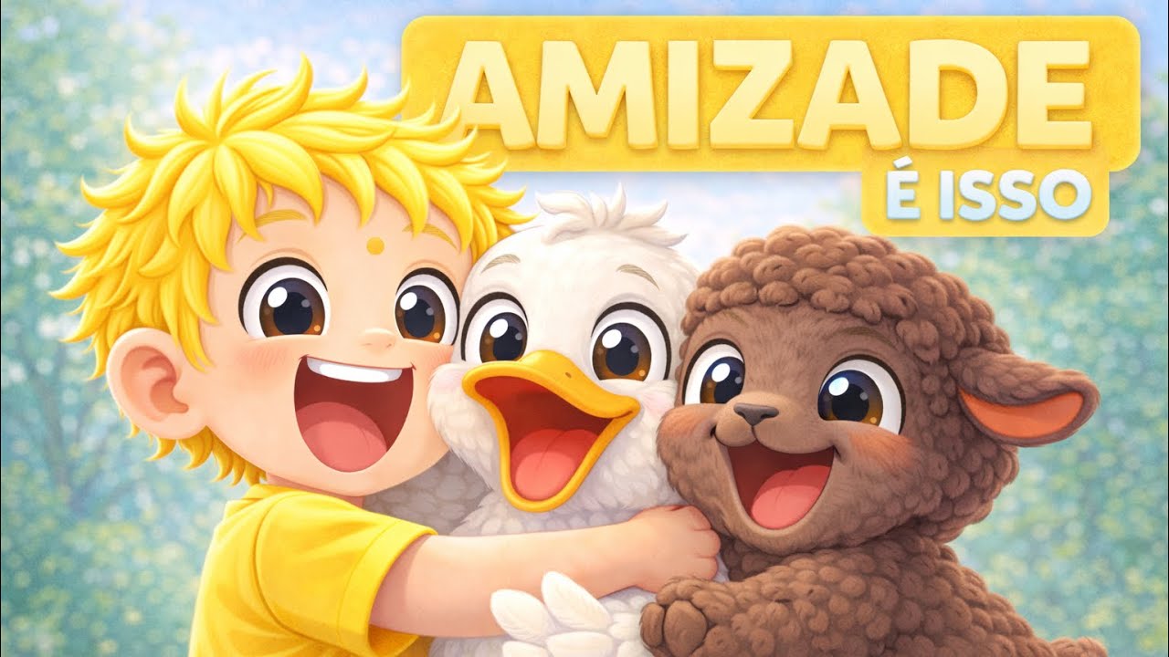 Música Infantil Sobre Amizade | É Bom Ter Você Aqui | Desenho Animado