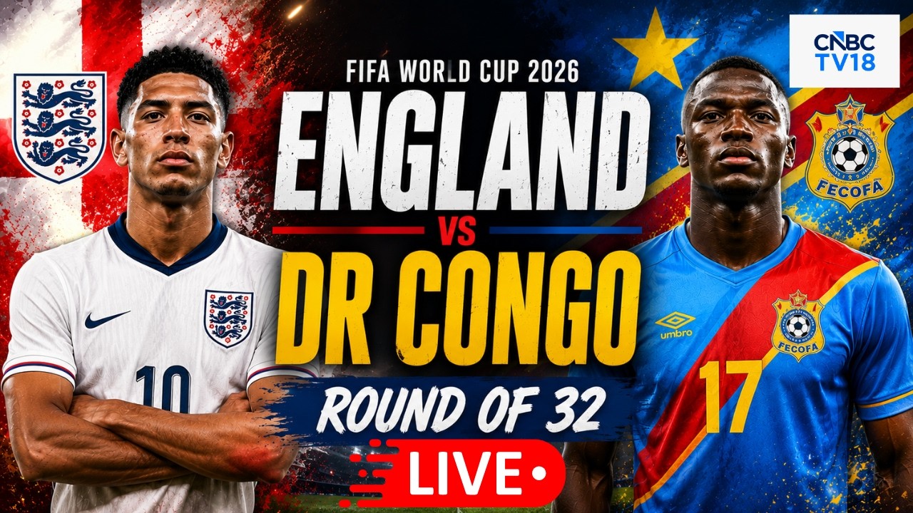 🔴England vs DR Congo LIVE: FIFA World Cup 2026 Round of 32 Match | Harry Kane | Bellingham | N18G