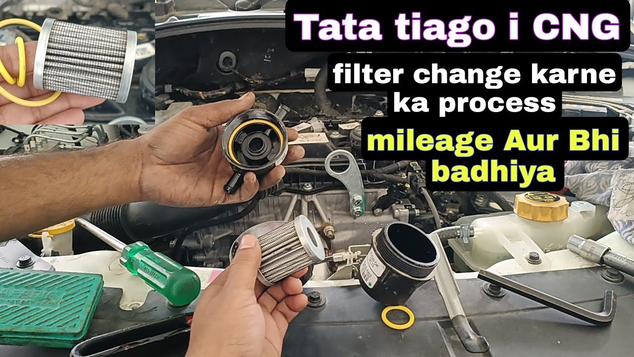Tata tiago i CNG filter change karne ka process Aur Bhi badhiya mileage ho jata hai🚗🔧⚙