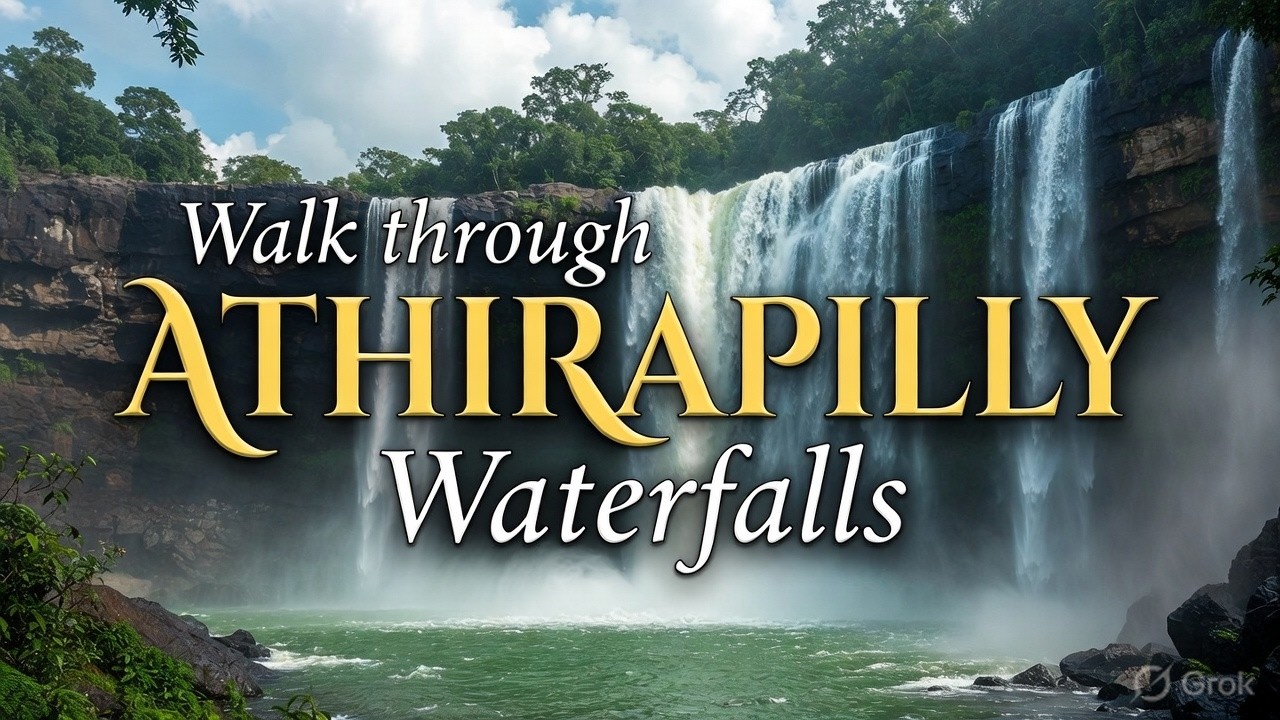 Walk through Athirapilly Waterfalls