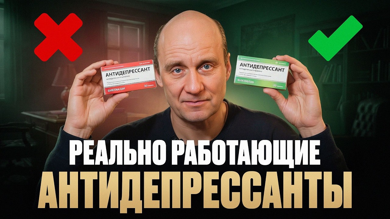 Разбор ВСЕХ АНТИДЕПРЕССАНТОВ на эффективность! Побочные действия и синдром отмены