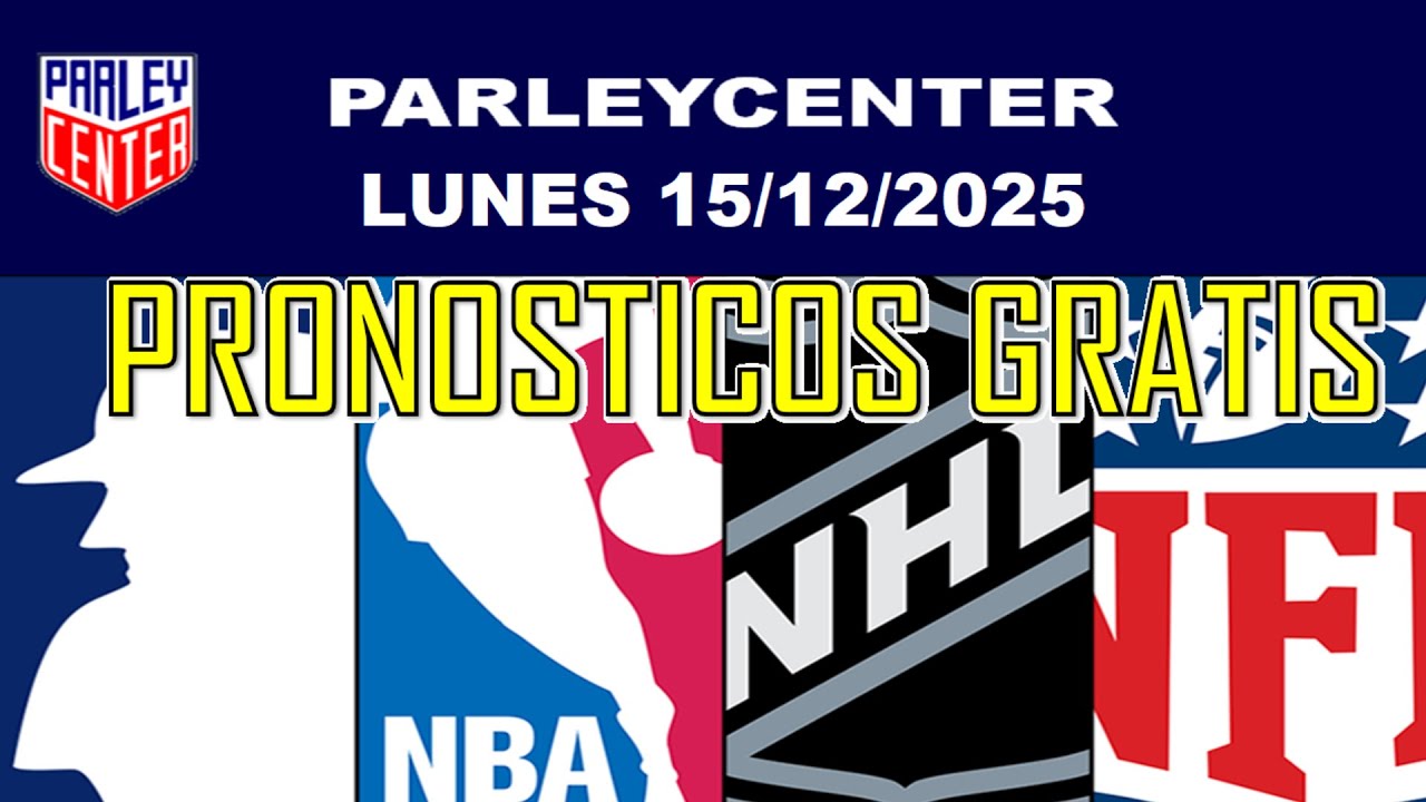 PRONOSTICOS  NFL, NHL Y NBA  PARA HOY LOGROS LUNES 15/12/2025 🔥PARLEY GRATIS🔥