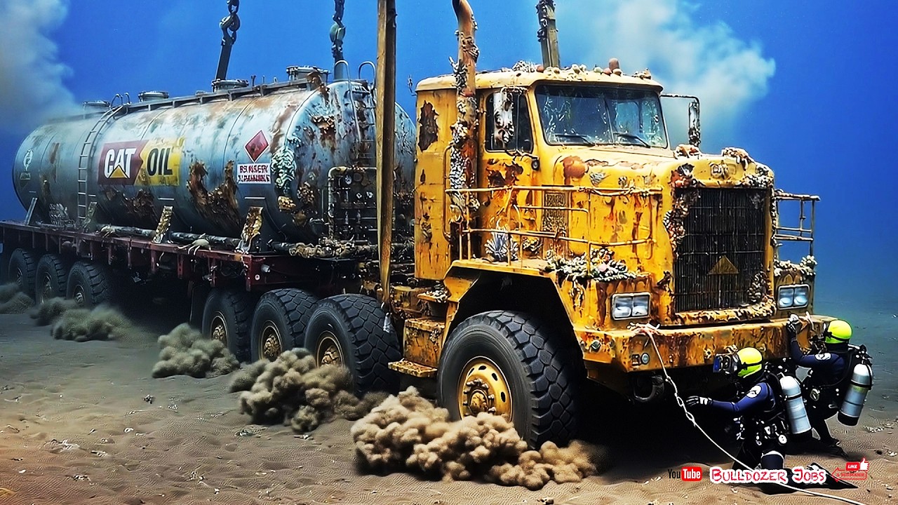 Heavy Machinery Rebuilt from an Abandoned Giant CAT Semi-Truck & Oil Tanker Trailer