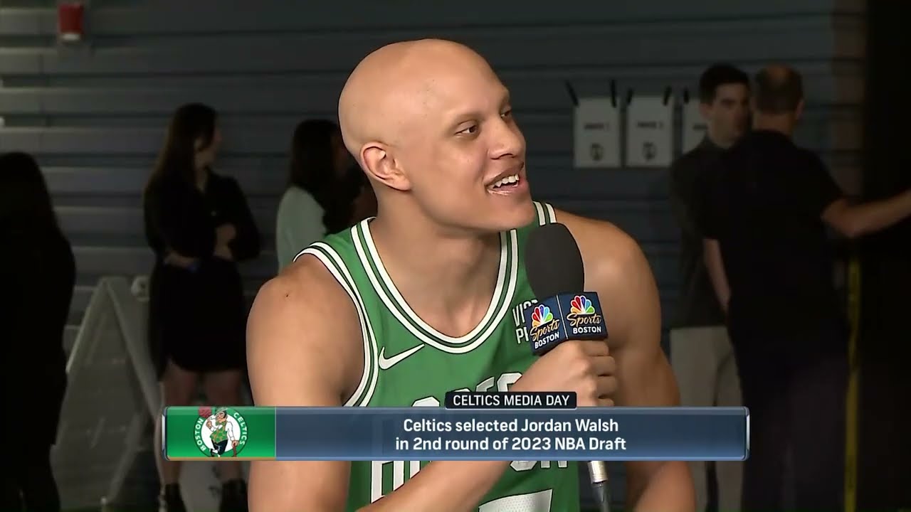 EXCLUSIVE INTERVIEW: Jordan Walsh talks about his rookie season | 2023 Boston Celtics Media Day