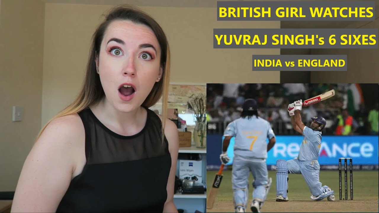Yuvraj Singh 6 Sixes Reaction by British Girl