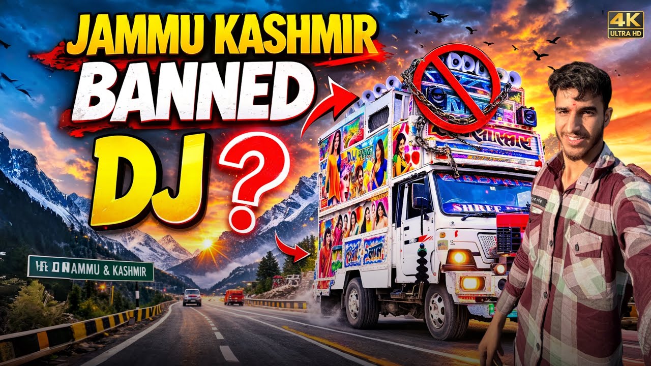 Yah Banned Kyu Hai Jammu And Kashmir Mai | Kashmir To Jammu 3100 Km Long Trip | Day 3  DJ Mini Truck