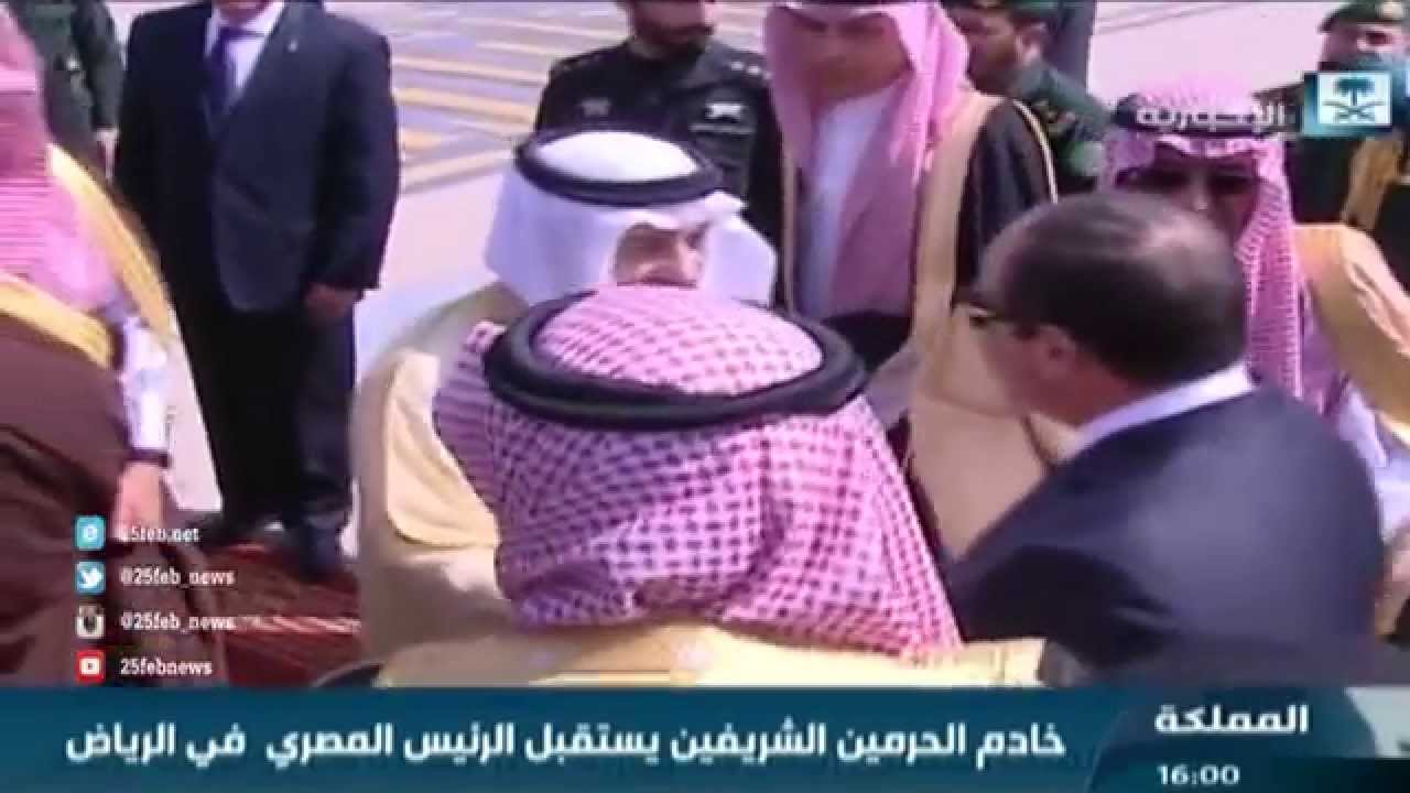 العاهل السعودي الملك سلمان يستقبل الرئيس السيسي في الرياض