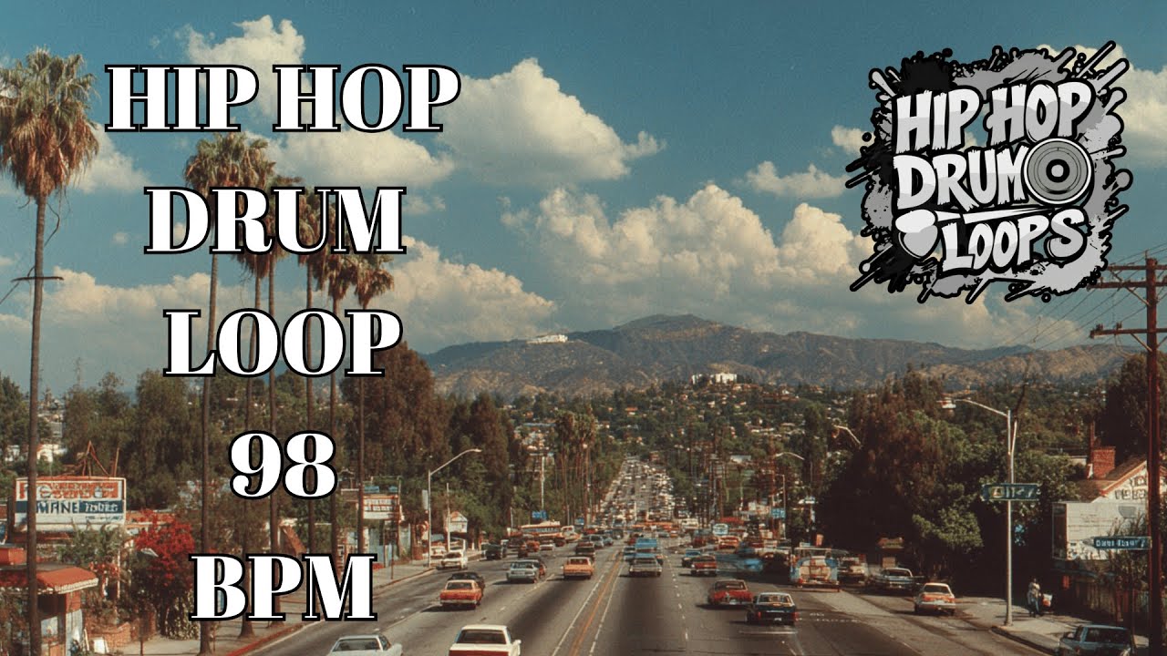 Hip Hop Drum Loop 98 BPM | Solid Pocket Groove | Royalty Free Drum Track