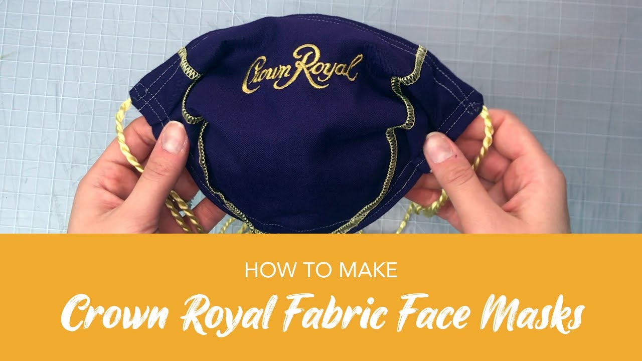How To Make Face Masks from Crown Royal Bags