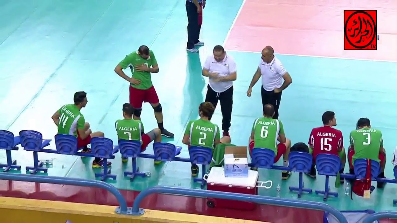 الكرة الطائرة - البطولة العربية للأمم 2018 / الجزائر 1-3 عمان