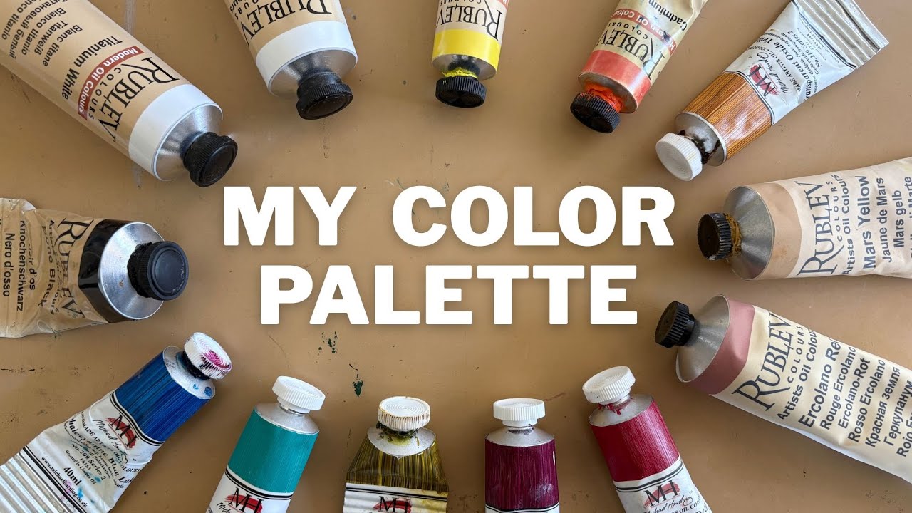 My Oil Paint Color Palette #colorpalette #oilpaint